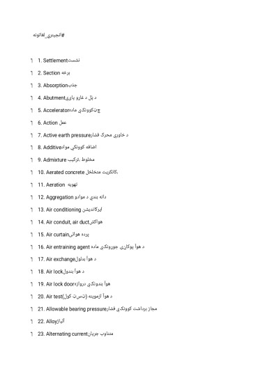 انجینری لغاتونه